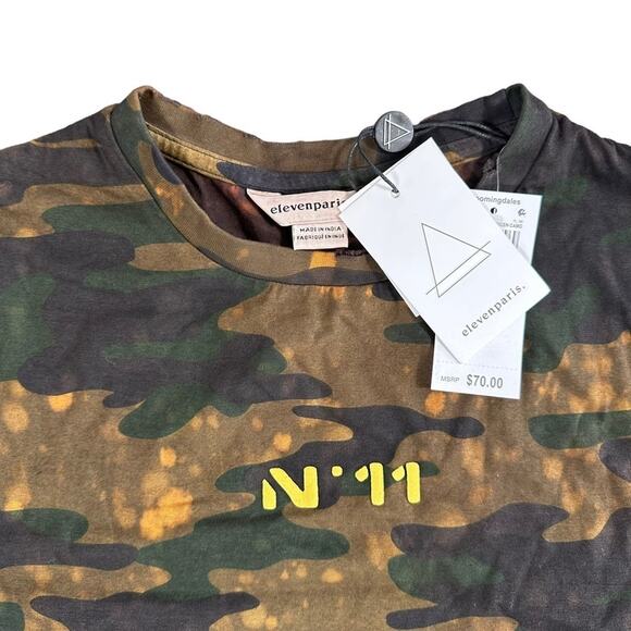 Eleven Paris Men's Two Tone Camo Short Sleeve Tee Size L $70 - Picture 4 of 9